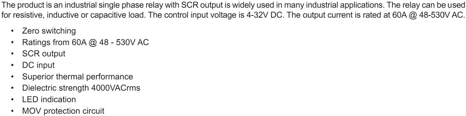 ממסר מצב מוצק MULTICOMP PRO MCKSI480D60-LM TEXT